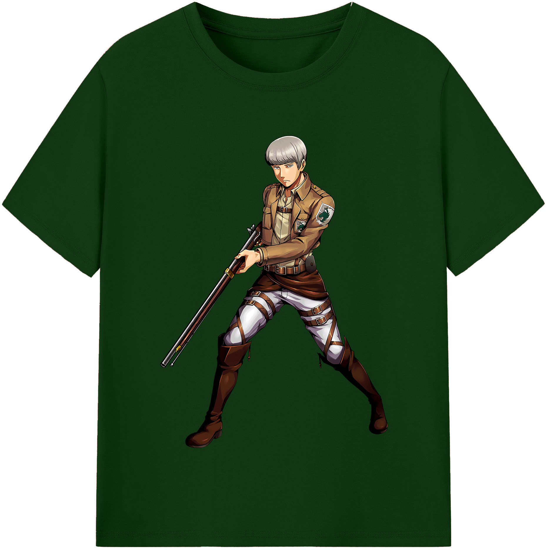 （画像用） 進撃の巨人 Attack on Titan 綿100％半袖Tシャツ（フロントプリント）